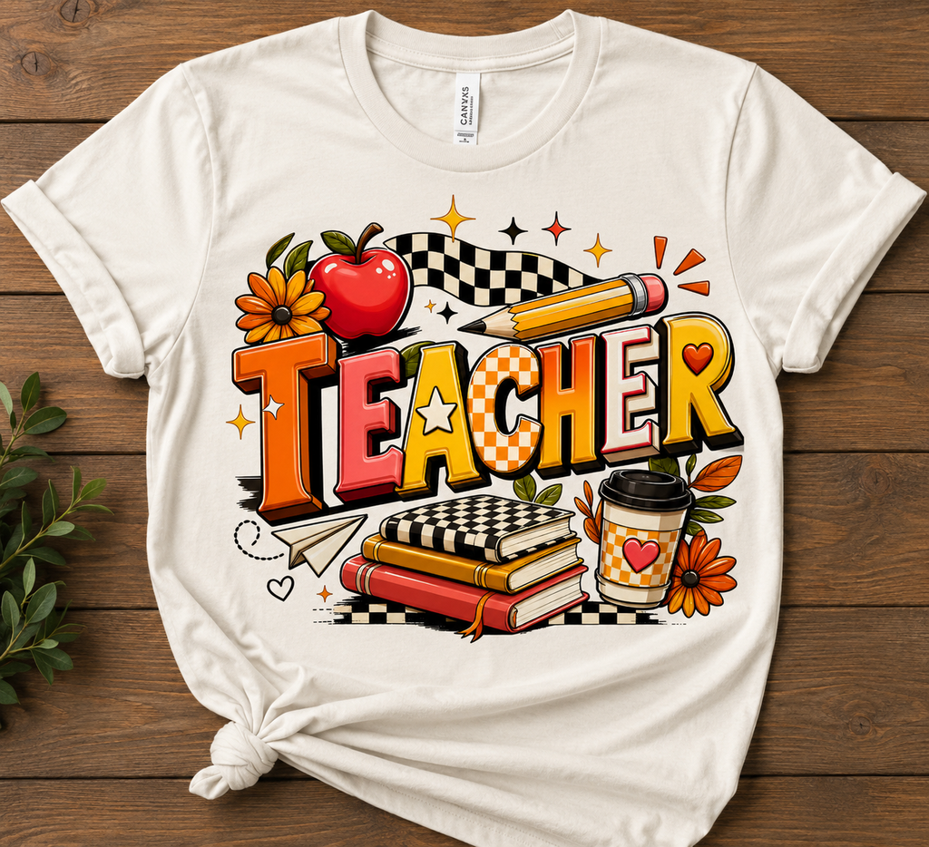 RETRO TEACHER T-SHIRT