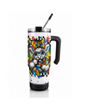 Autism Awareness Highland Cow Speaker Tumbler