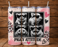Piggy Attitude 20 oz Skinny Tumbler