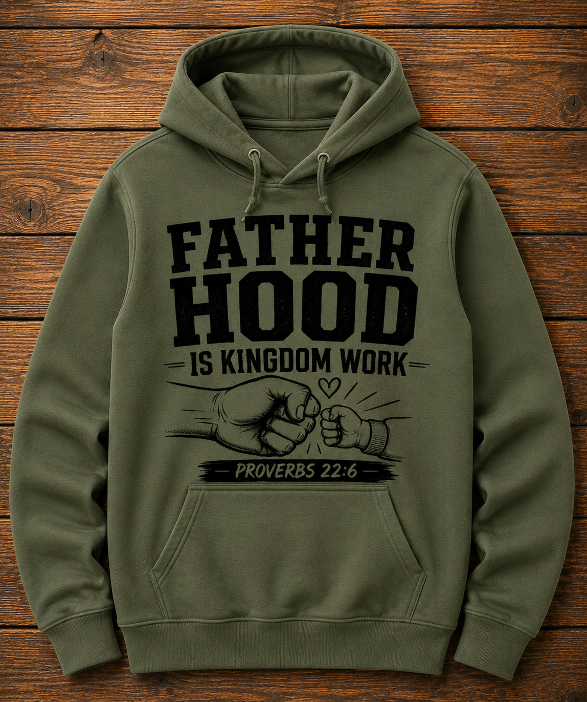 Fatherhood Is Kingdom Work Faith Hoodie