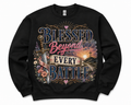 BLESSED BEYOND EVERY BATTLE FAITH SWEATSHIRT