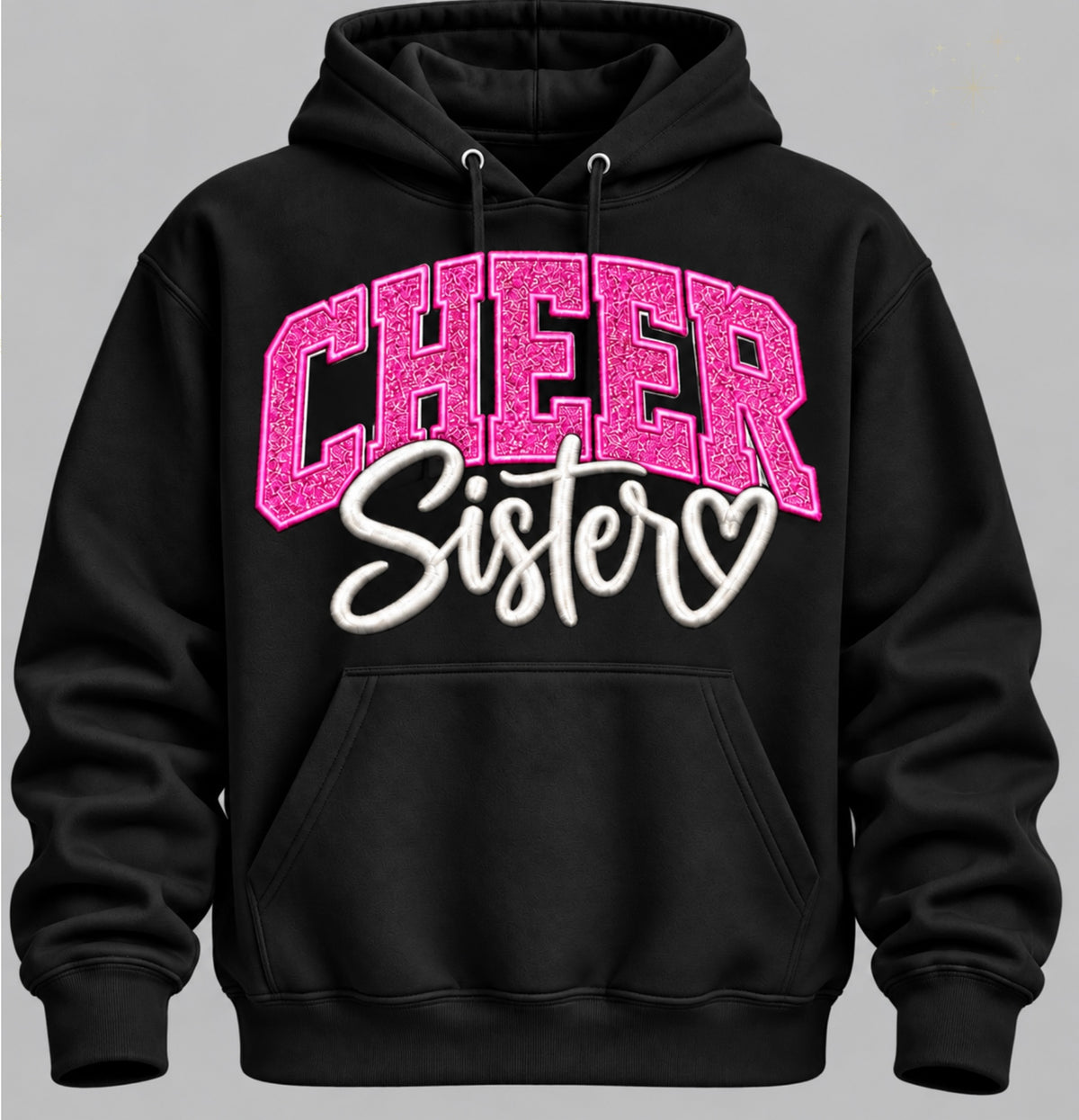Cheer Sister Glitter Hoodie
