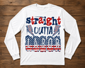 Straight Outta Labor Patriotic Labor Day Graphic Shirt