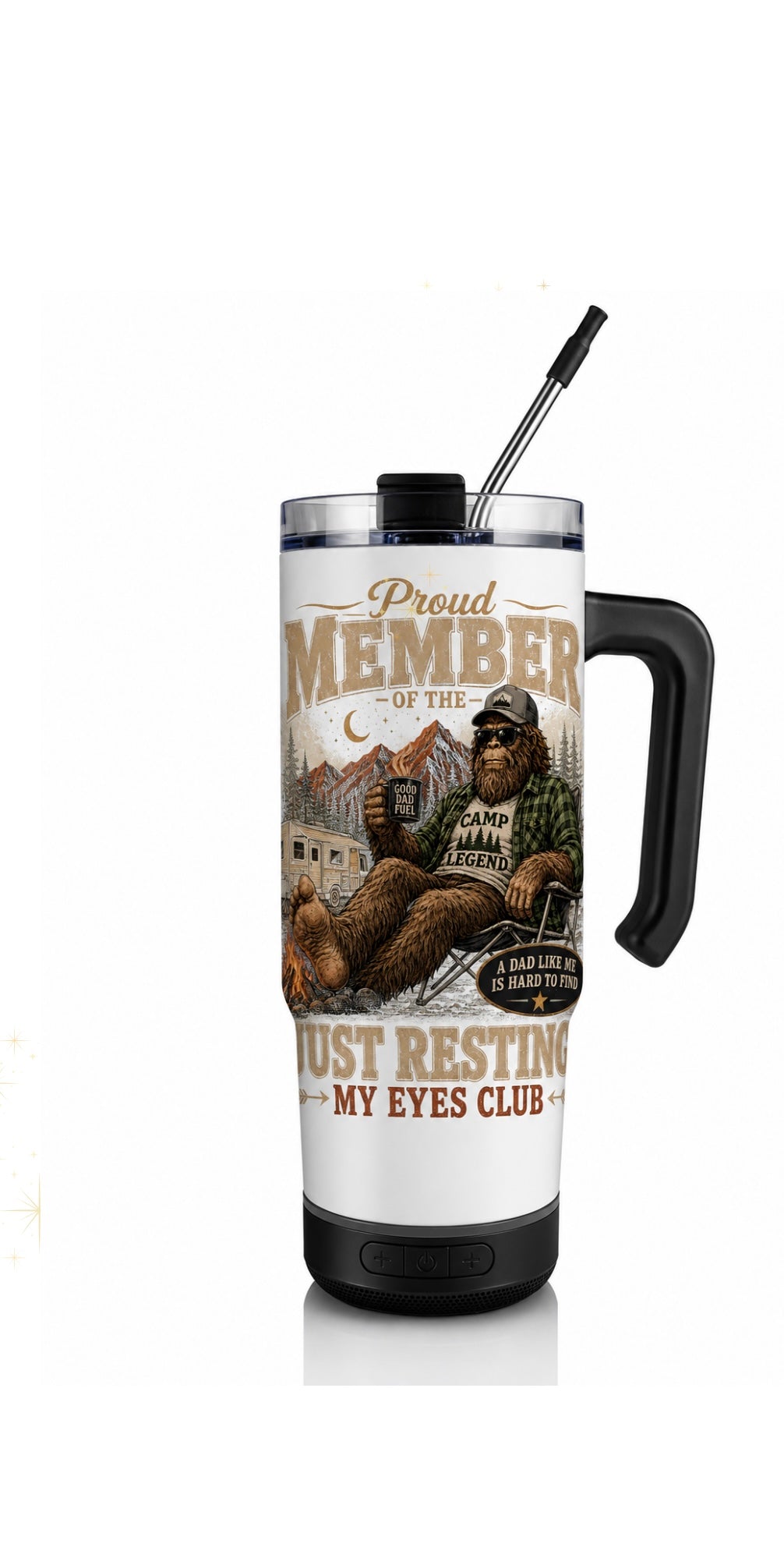 Just Resting My Eyes Club Speaker Tumbler 30 oz