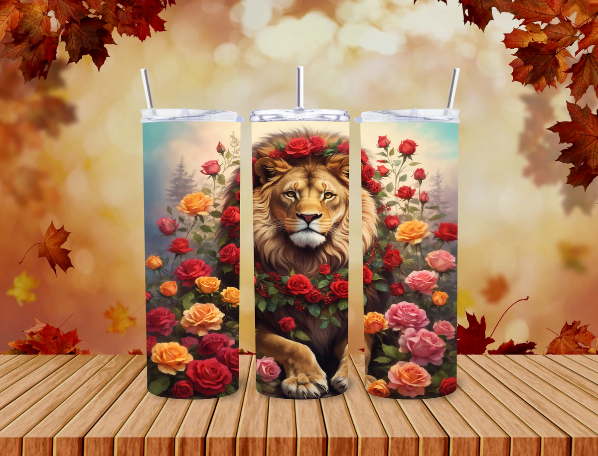 Lion & Roses 20 oz Tumbler