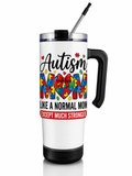 Autism Mom – Stronger Than Ever Speaker Tumbler
