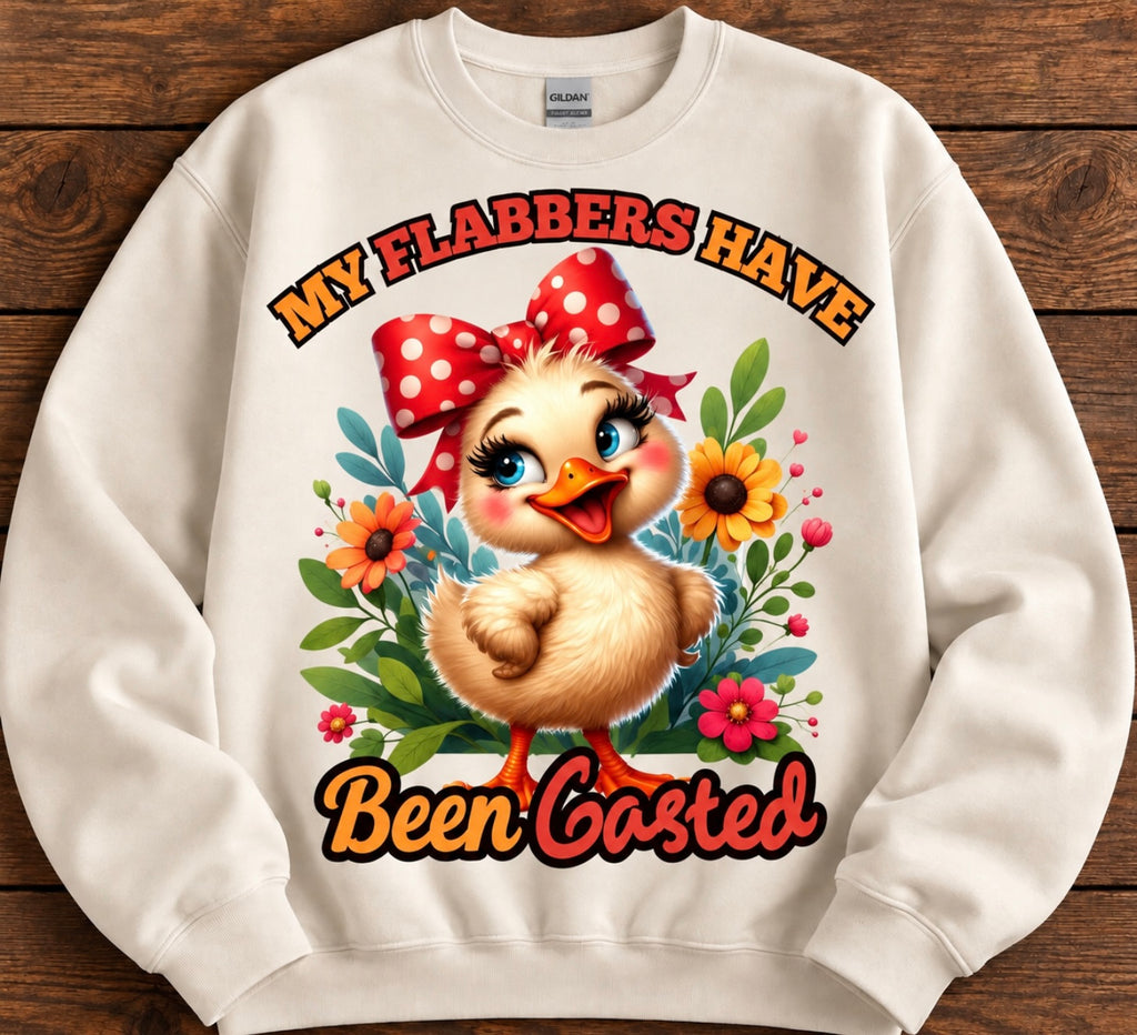 My Flabbers Have Been Gasted Funny Duck Sweatshirt