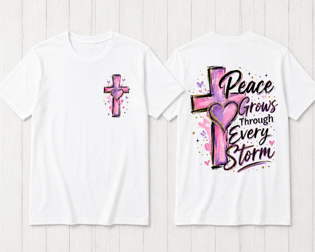 Peace Grows Through Every Storm Faith T-Shirt