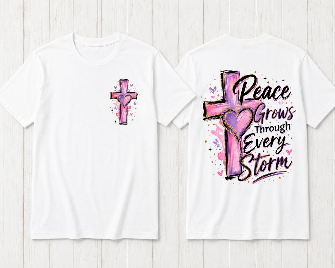 Peace Grows Through Every Storm Faith T-Shirt