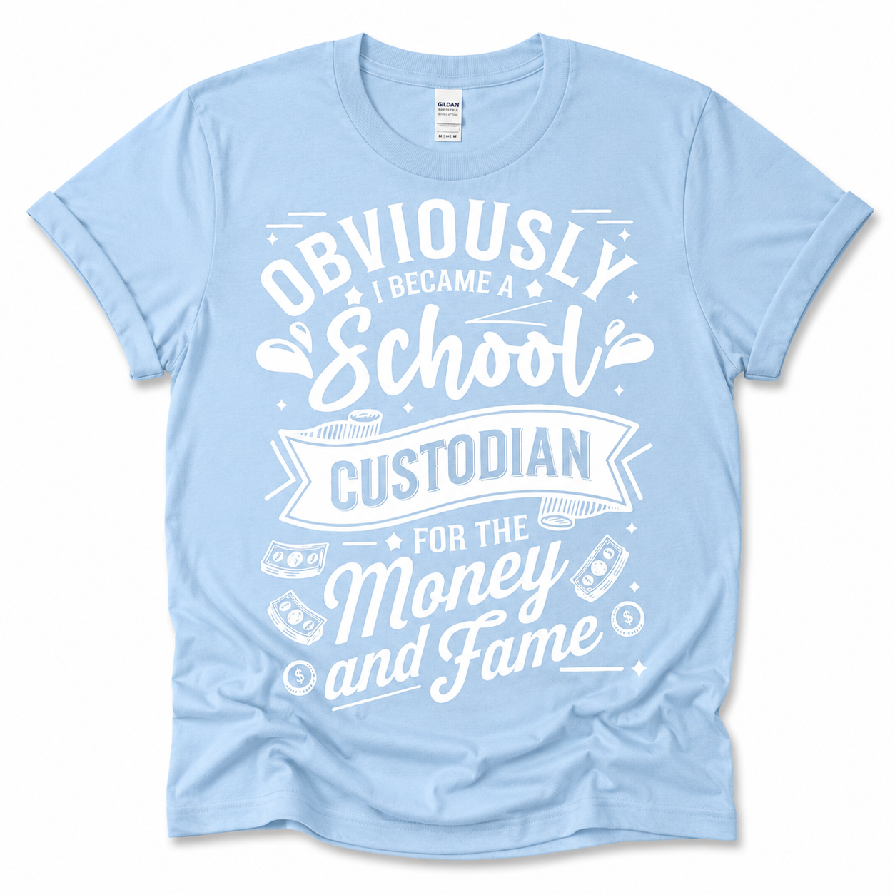 MONEY & FAME SCHOOL CUSTODIAN T-SHIRT