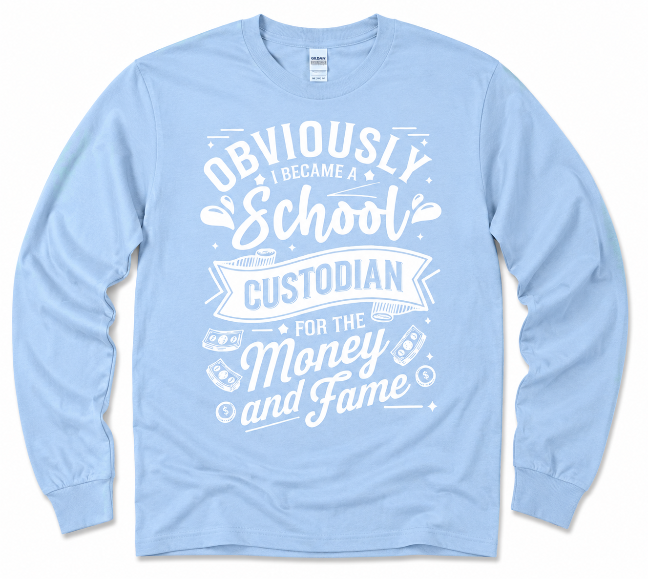 MONEY & FAME SCHOOL CUSTODIAN T-SHIRT