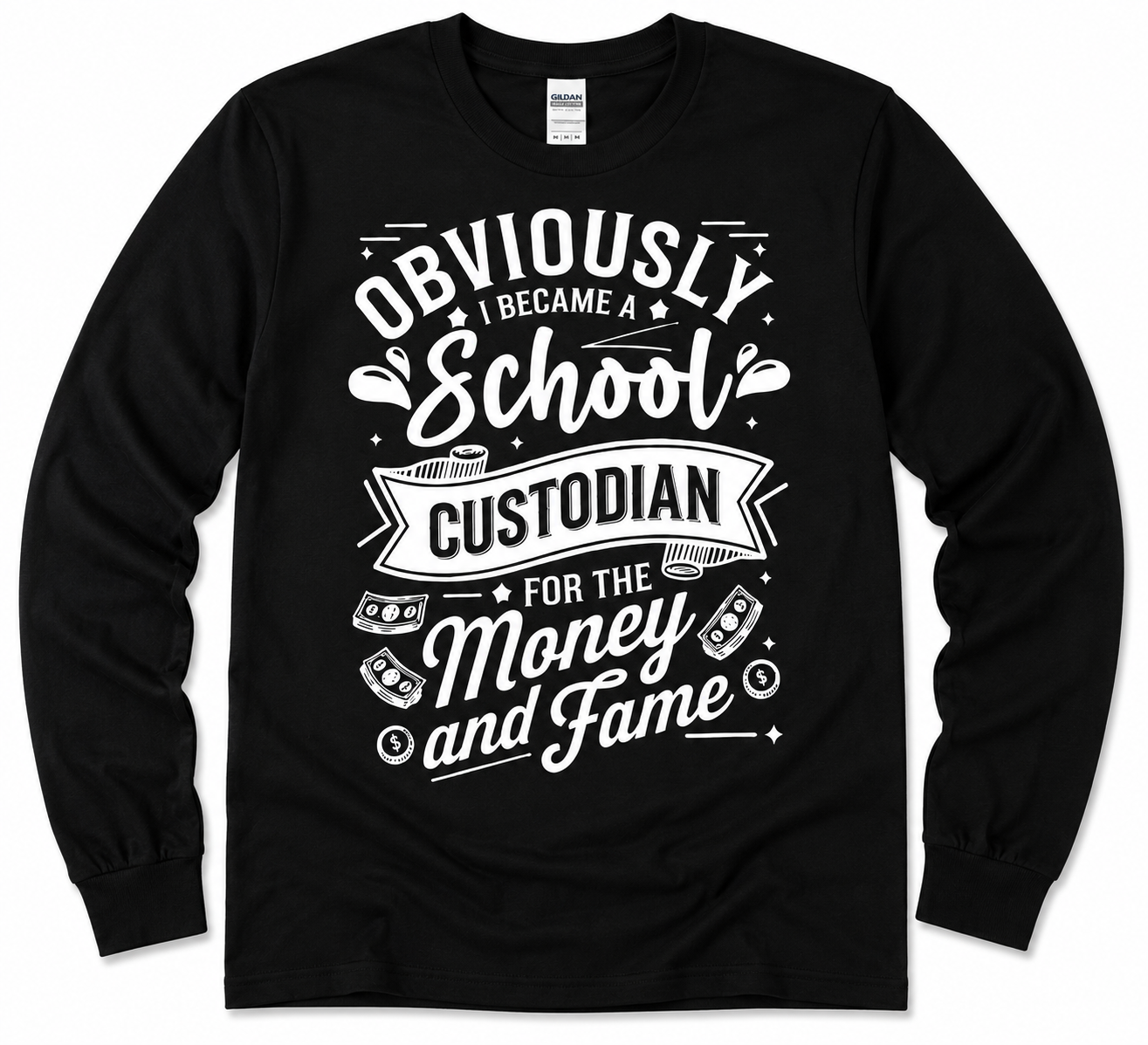 MONEY & FAME SCHOOL CUSTODIAN T-SHIRT