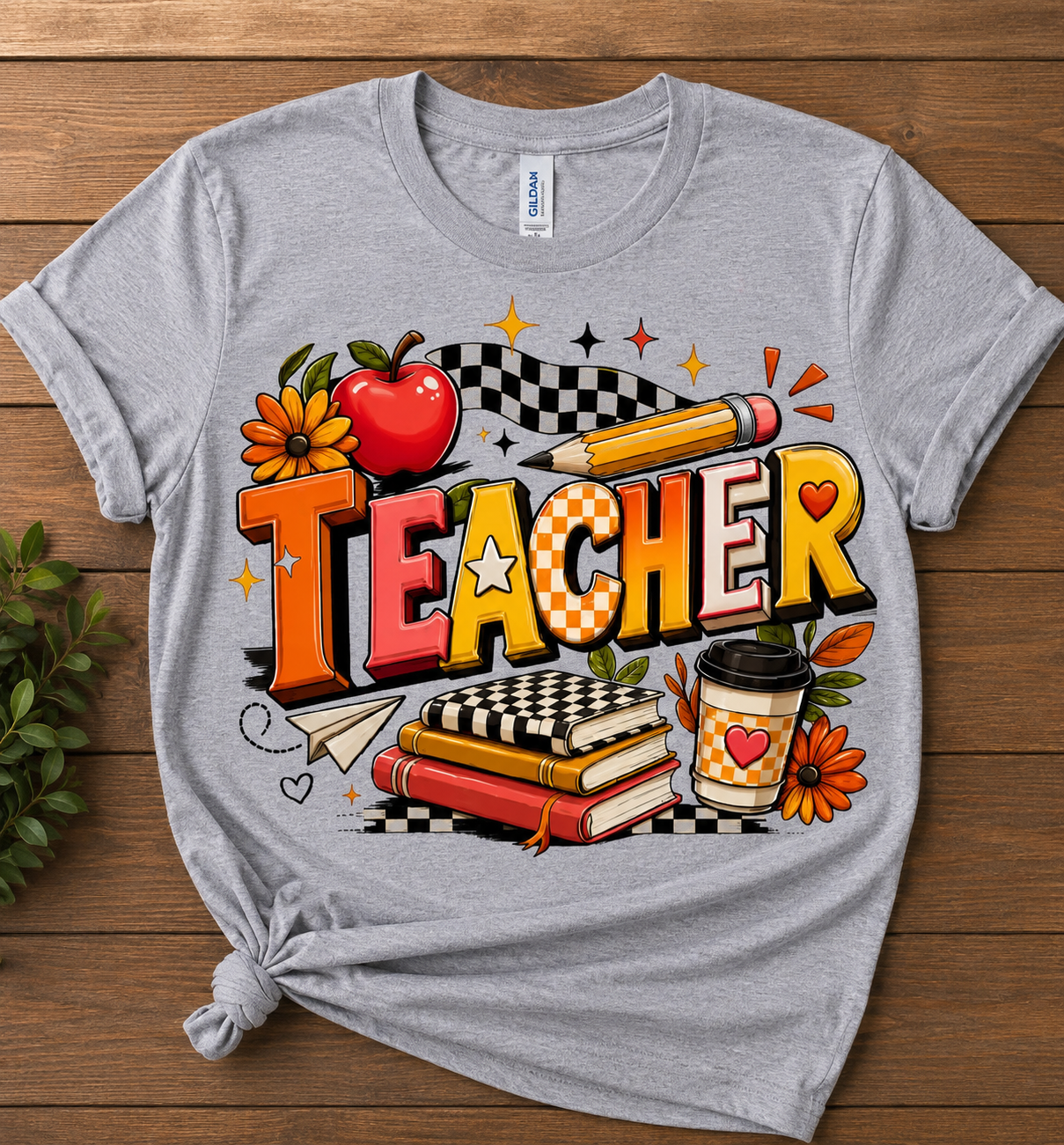 RETRO TEACHER T-SHIRT