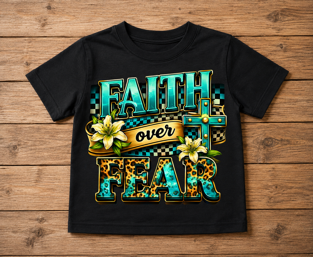 Faith Over Fear Kids Shirt – Short & Long Sleeve