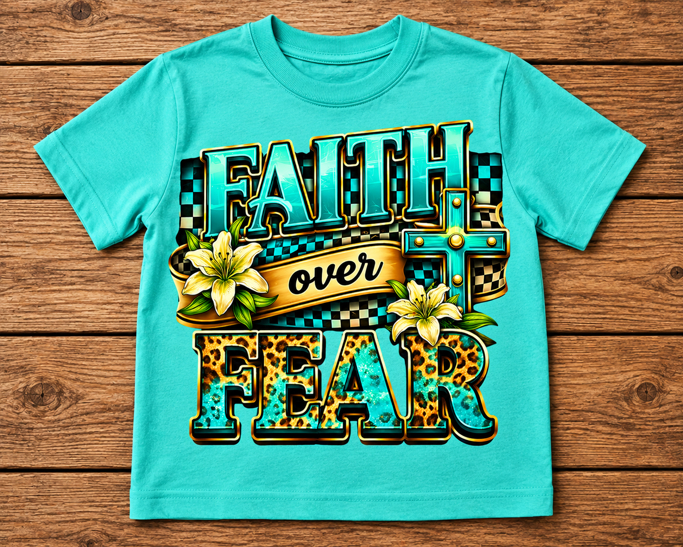 Faith Over Fear Kids Shirt – Short & Long Sleeve
