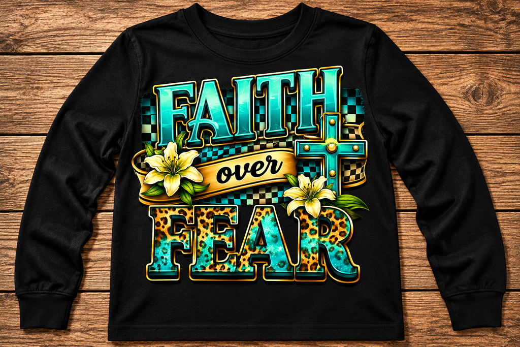 Faith Over Fear Kids Shirt – Short & Long Sleeve