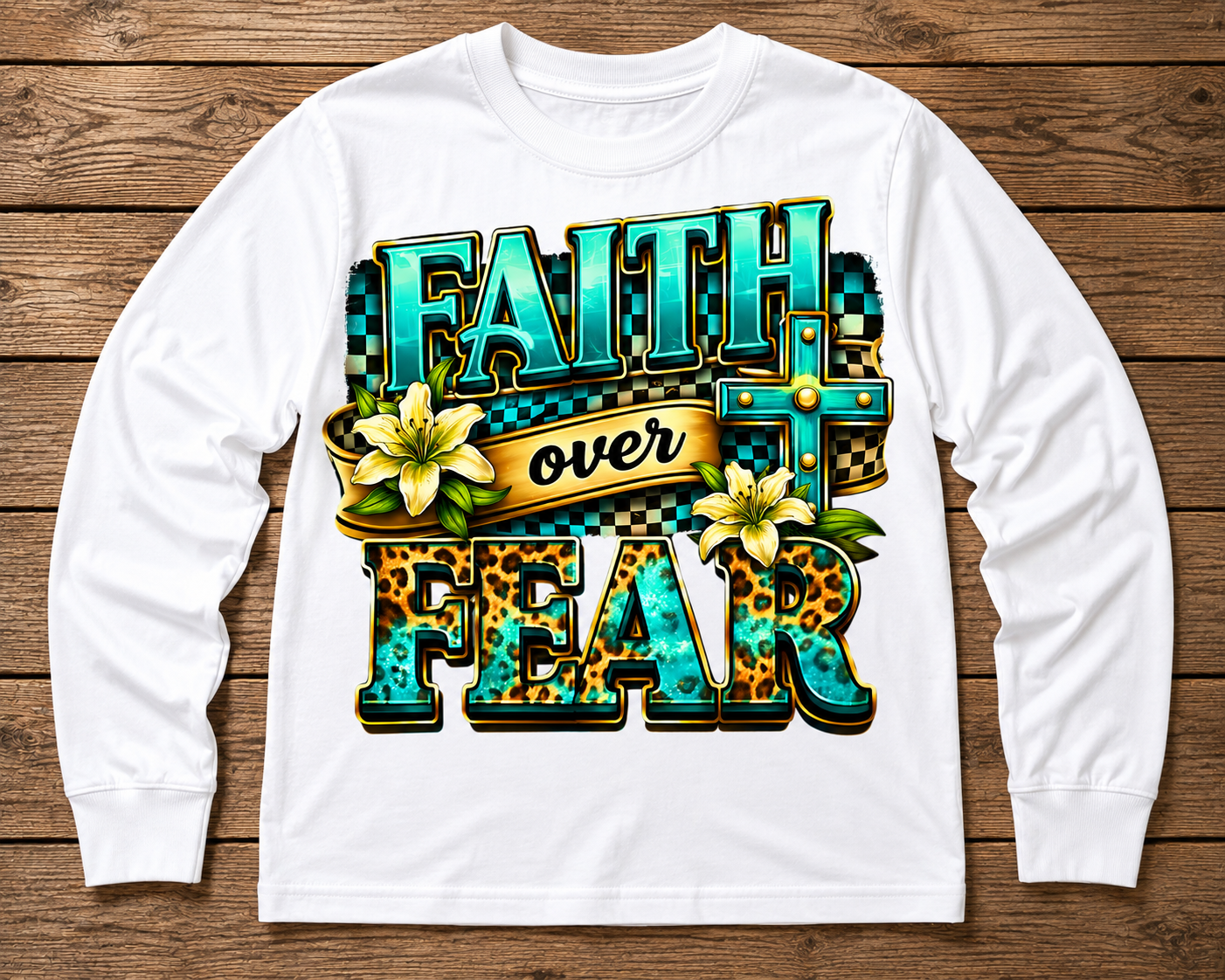 Faith Over Fear Kids Shirt – Short & Long Sleeve