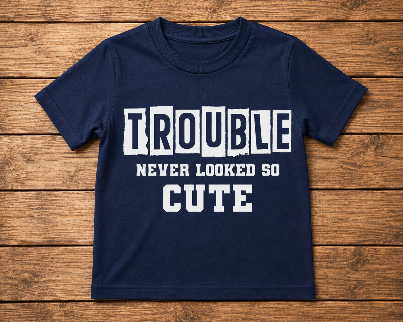 Trouble Never Looked So Cute Kids Shirt – Short & Long Sleeve