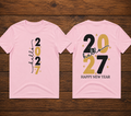 Hello 2027 Happy New Year Front & Back Shirt