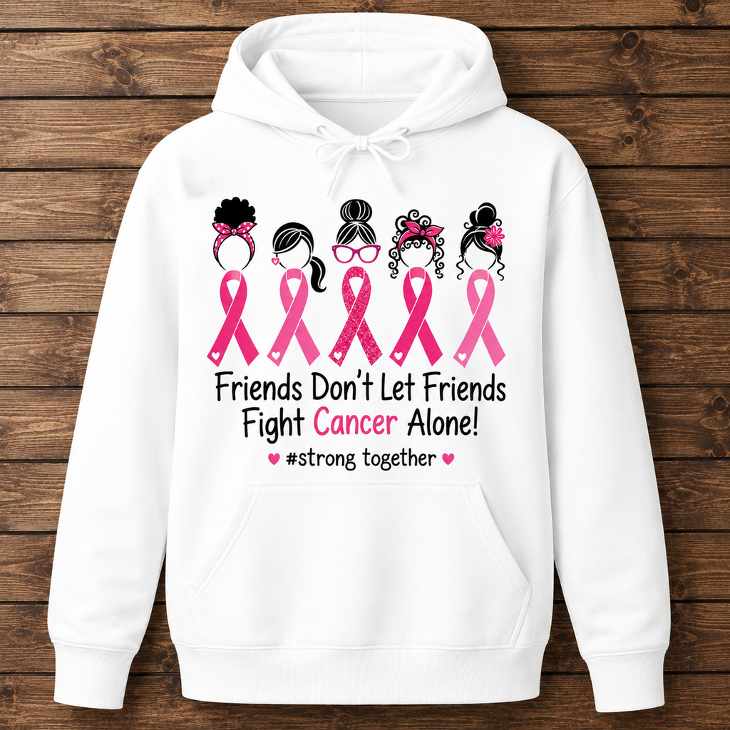 Friends Don’t Let Friends Fight Cancer Alone Hoodie