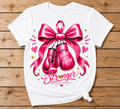 Fight With Faith – Stronger Every Round Breast Cancer Awareness Shirt