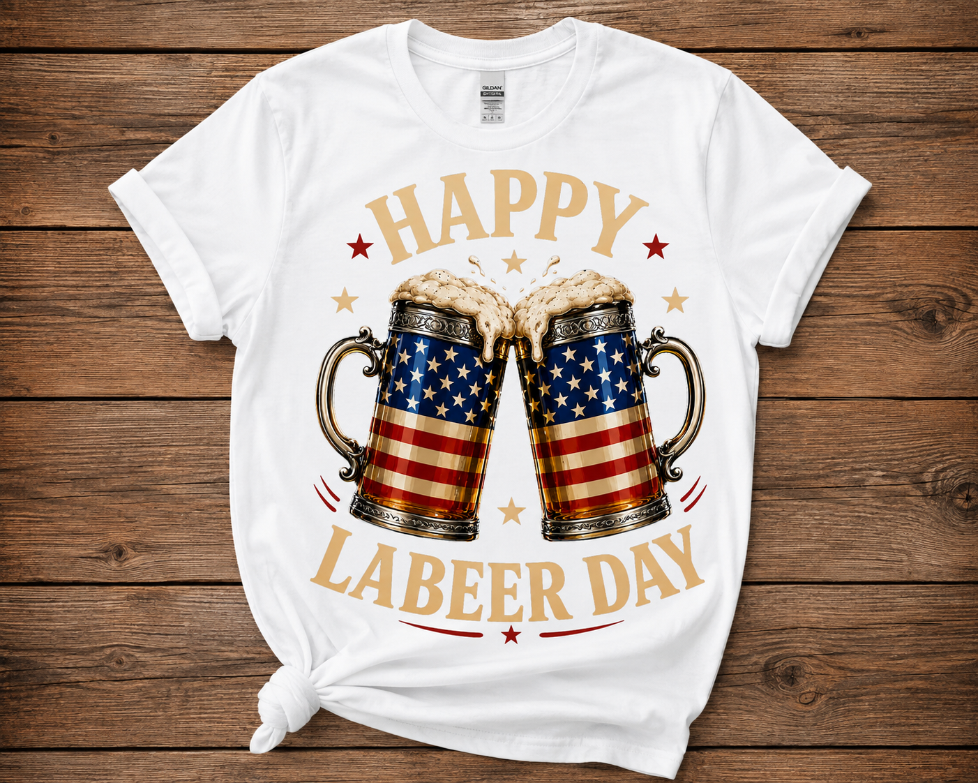 Happy LaBeer Day Patriotic Graphic Shirt