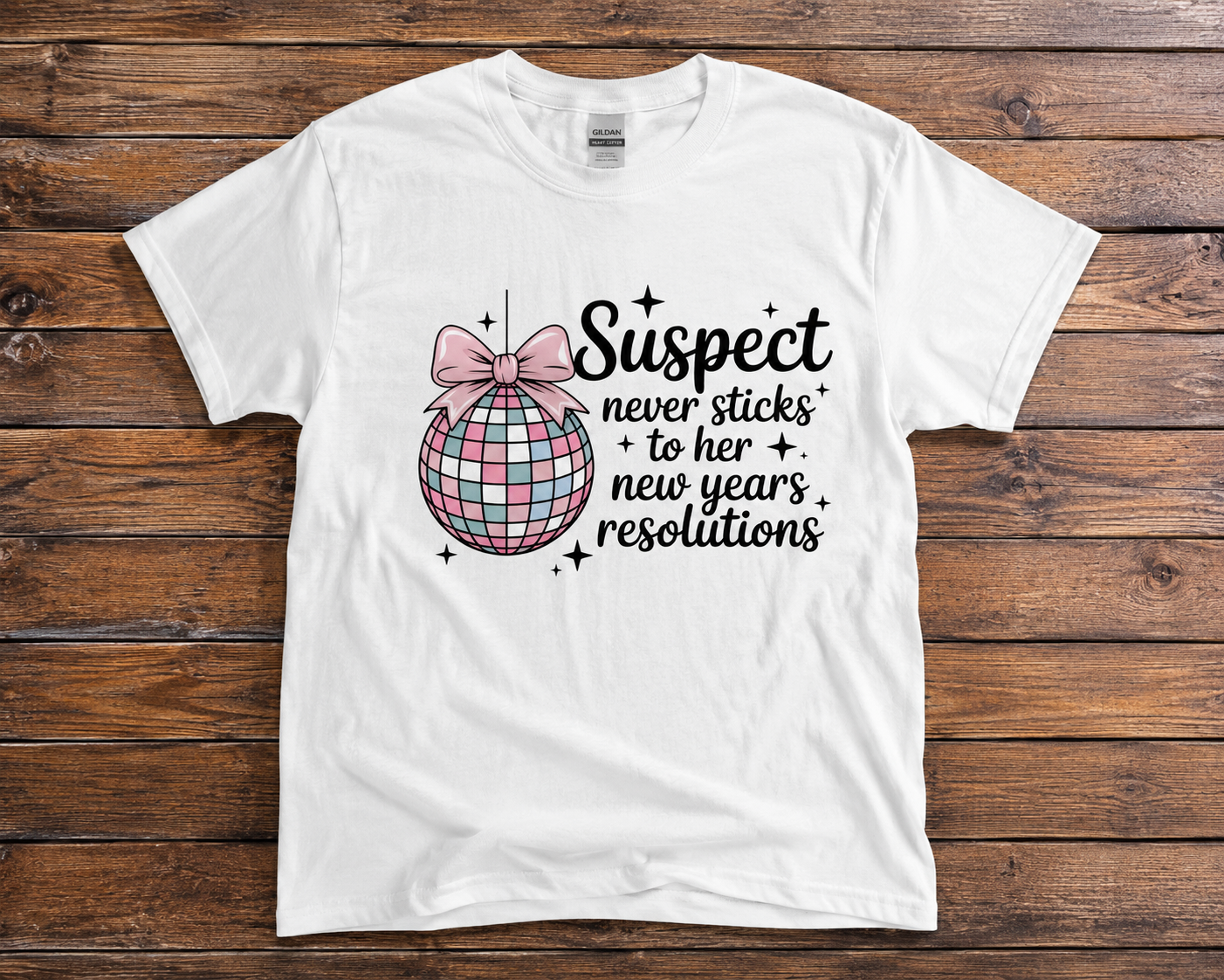 Suspect Never Sticks to Her New Year’s Resolutions Graphic Shirt