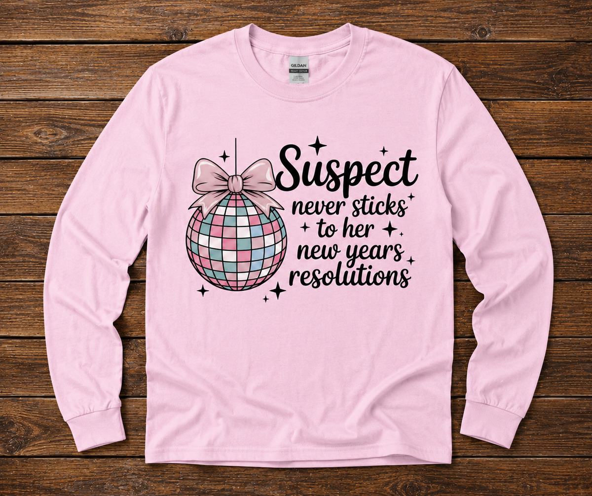 Suspect Never Sticks to Her New Year’s Resolutions Graphic Shirt