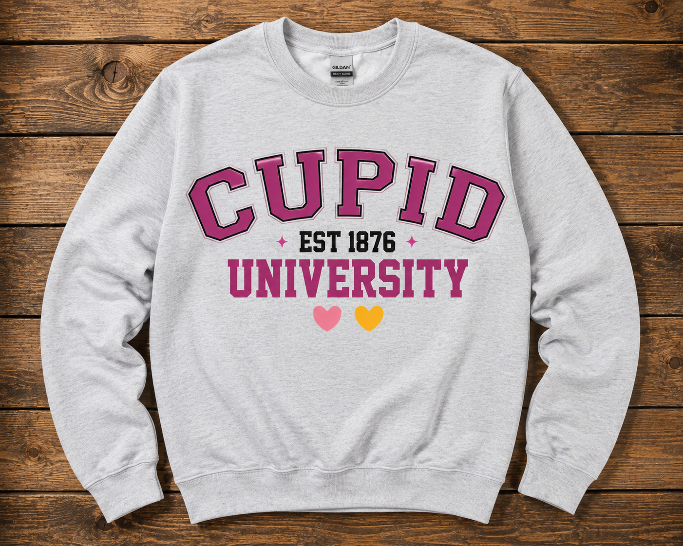 Cupid University Valentine’s Day Graphic Sweatshirt