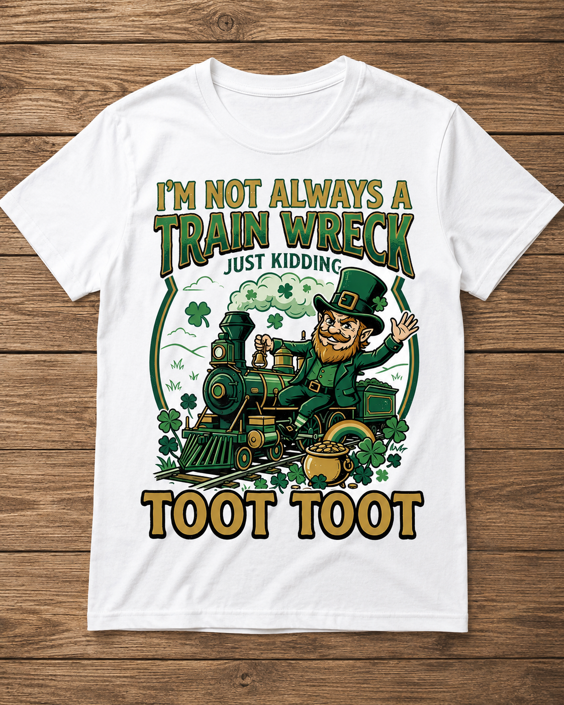 I’m Not Always a Train Wreck St. Patrick’s Day Shirt