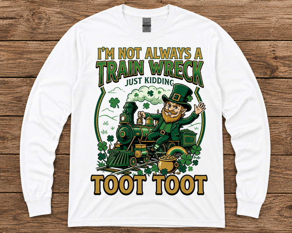 I’m Not Always a Train Wreck St. Patrick’s Day Shirt
