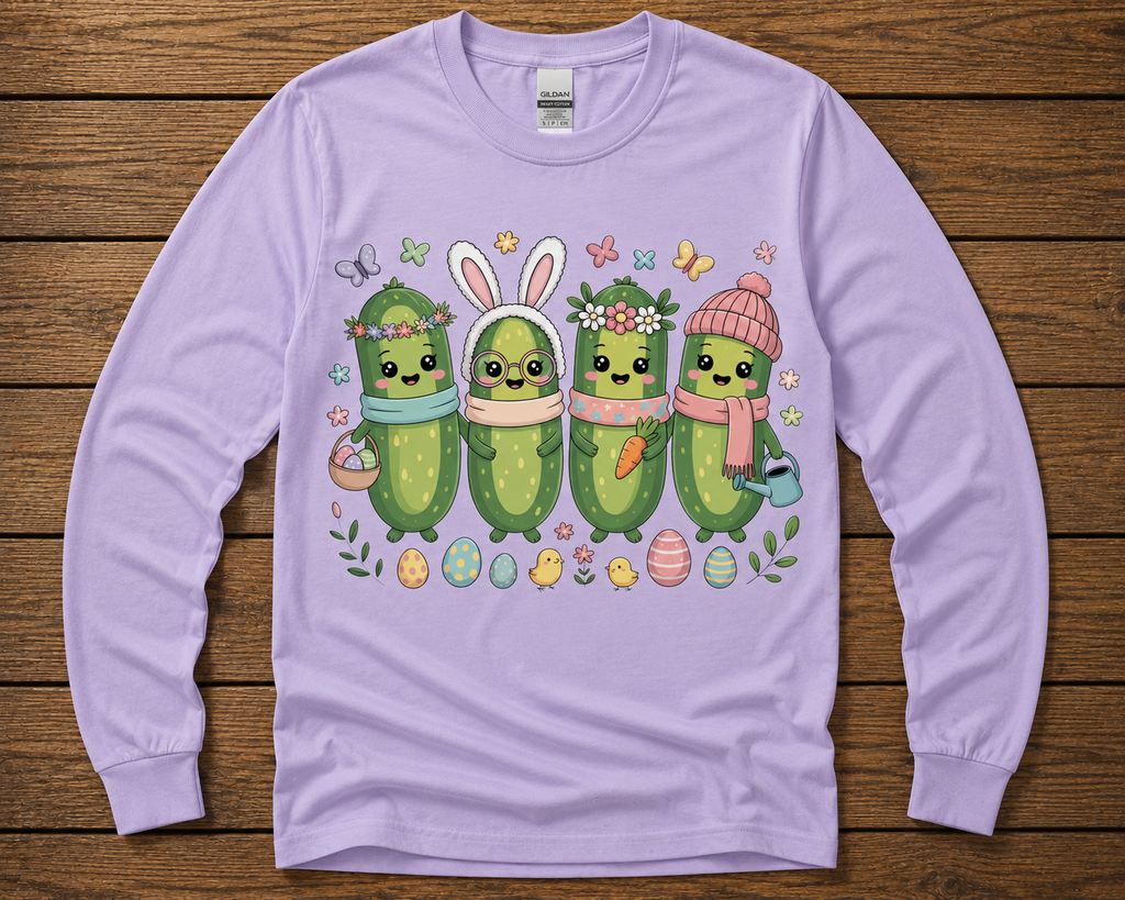 Easter Cactus Crew Graphic Shirt