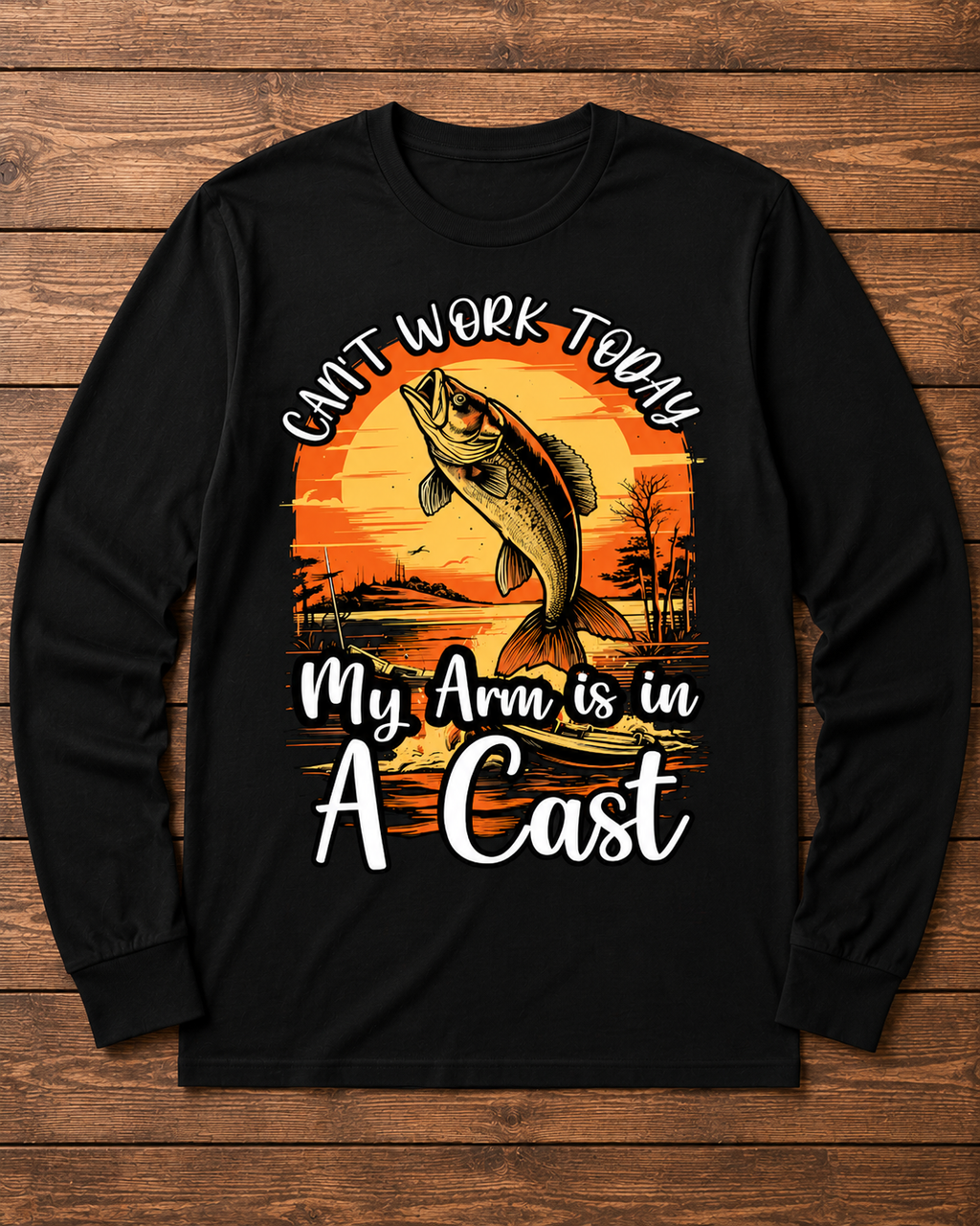 Can’t Work Today My Arm Is in a Cast Fishing Shirt