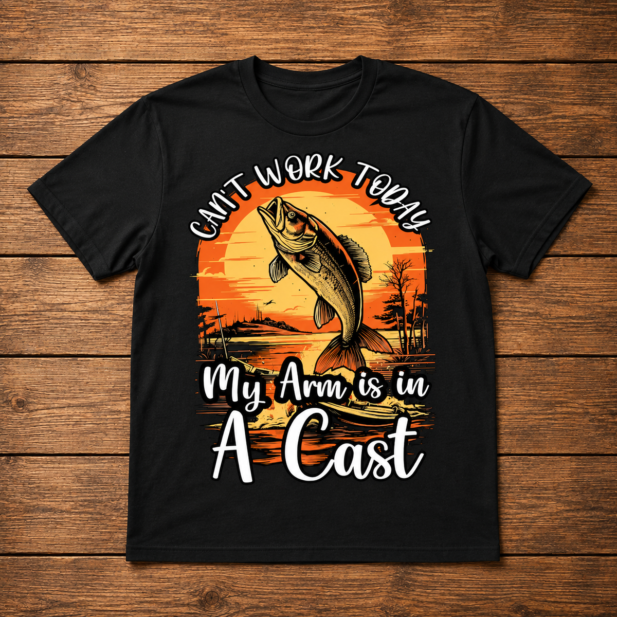 Can’t Work Today My Arm Is in a Cast Fishing Shirt