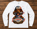 Happy Labor Day Patriotic Dog Graphic Shirt