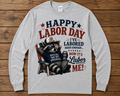 Happy Labor Day Funny Raccoon Graphic Shirt