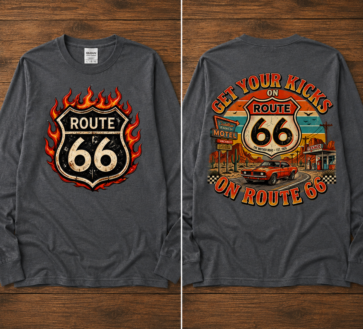 Route 66 Vintage Graphic Shirt