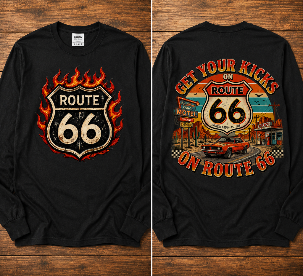 Route 66 Vintage Graphic Shirt