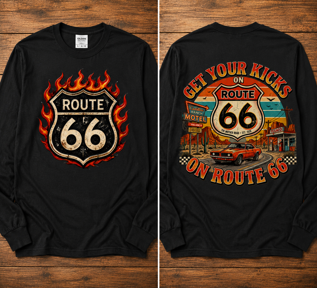 Route 66 Vintage Graphic Shirt