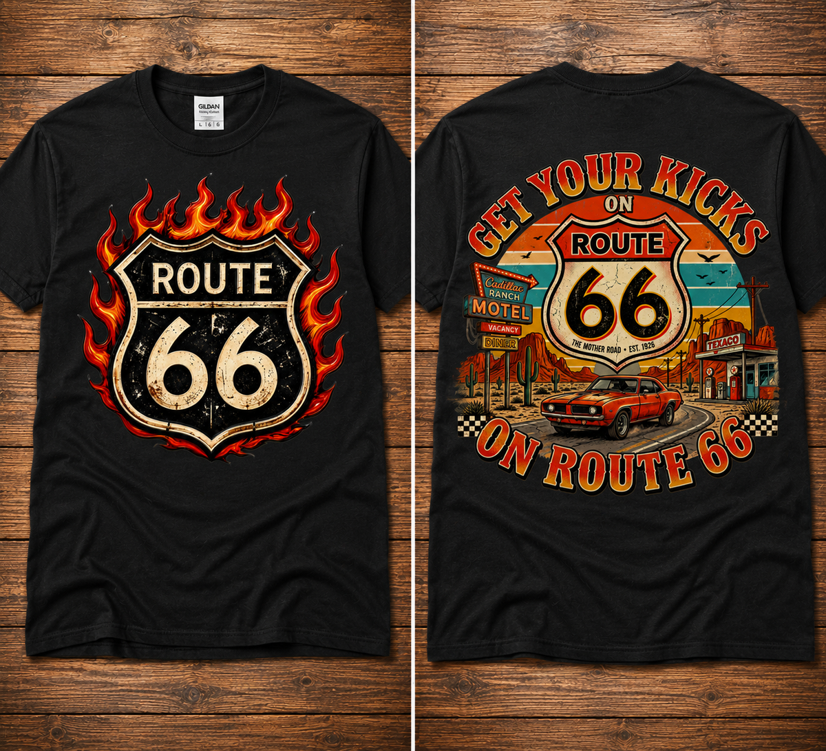 Route 66 Vintage Graphic Shirt