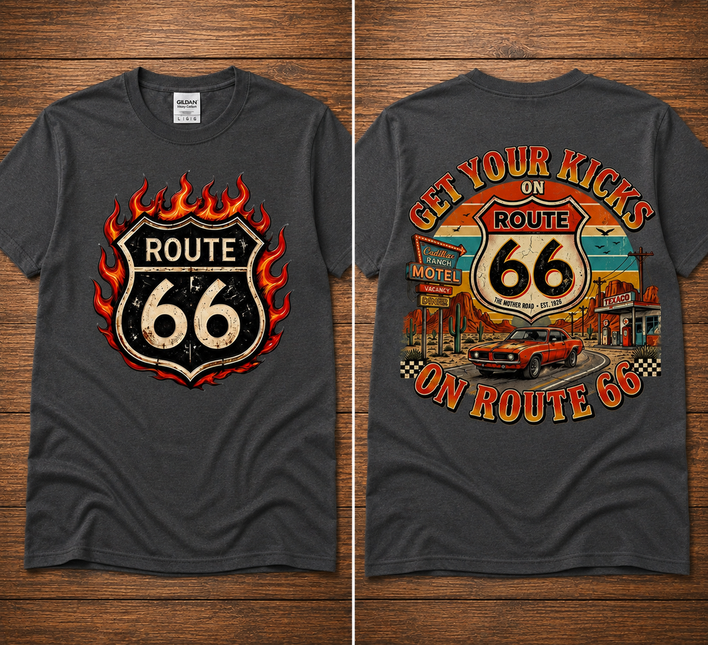 Route 66 Vintage Graphic Shirt