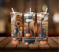 Fall Highland Cow & Sunflower 20 OZ Tumbler