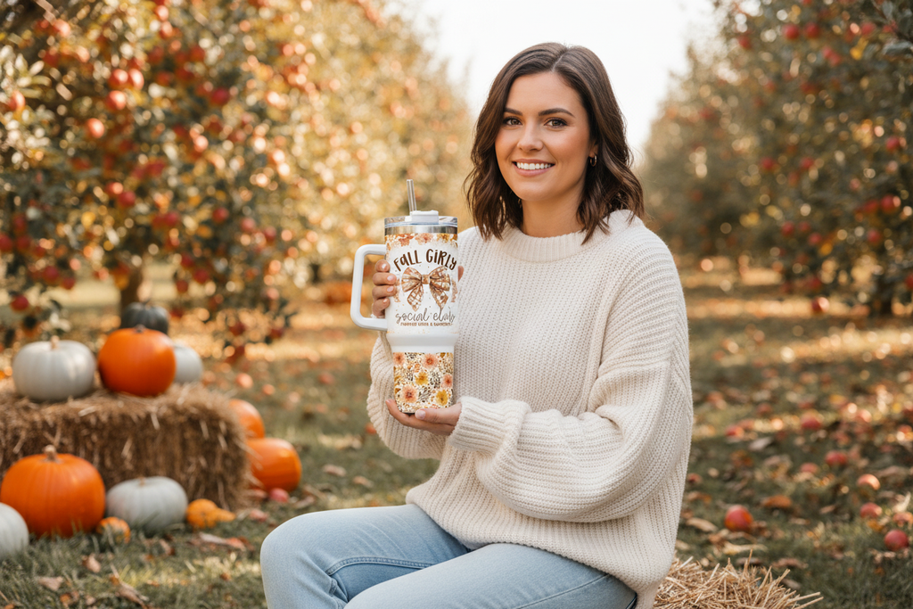 Fall Girly Social Club Tumbler
