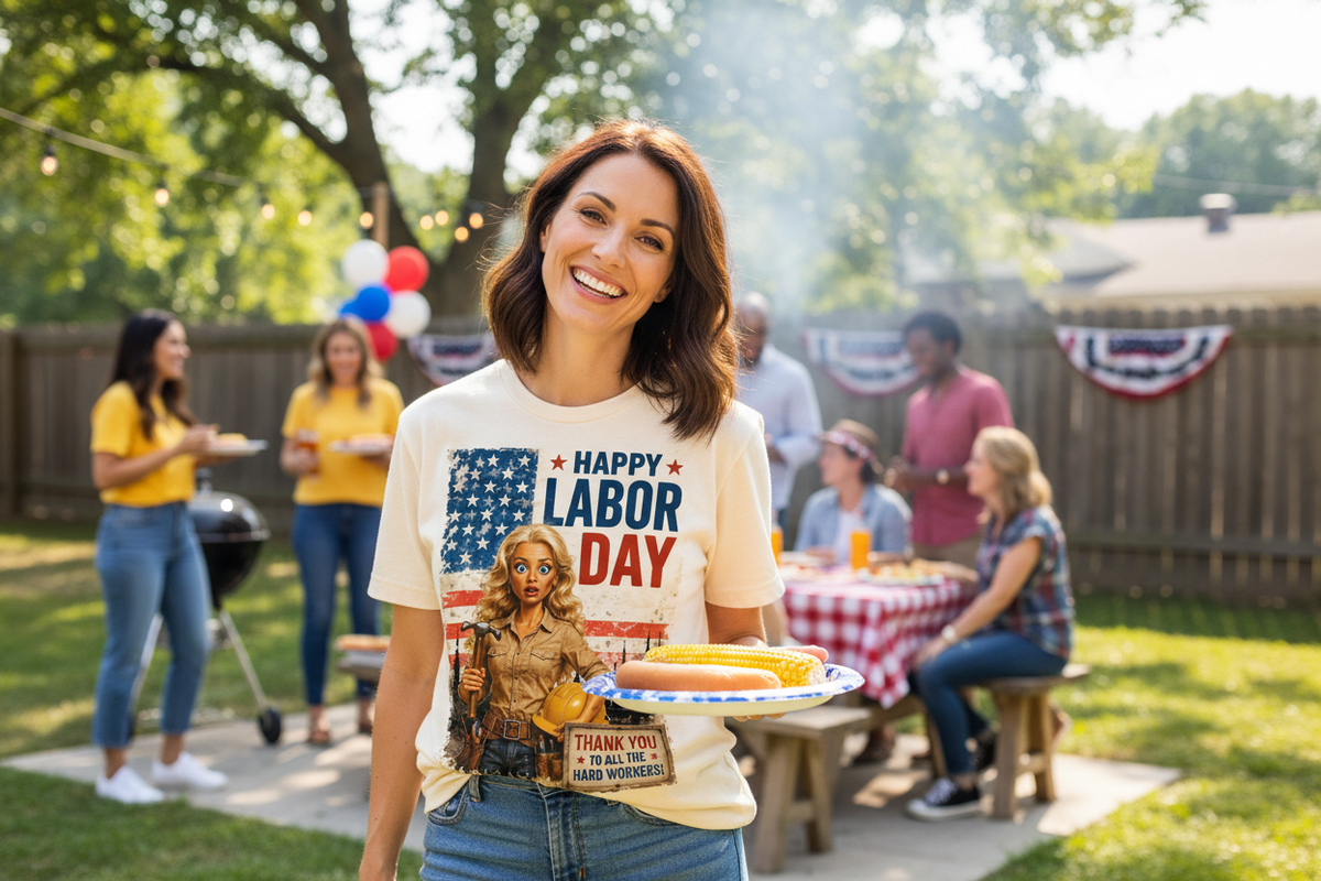 Labor Day Cream Shirt