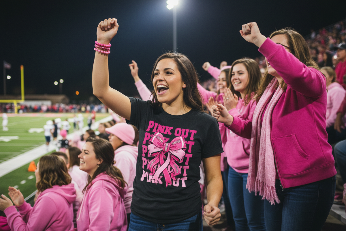 Pink Out Bow